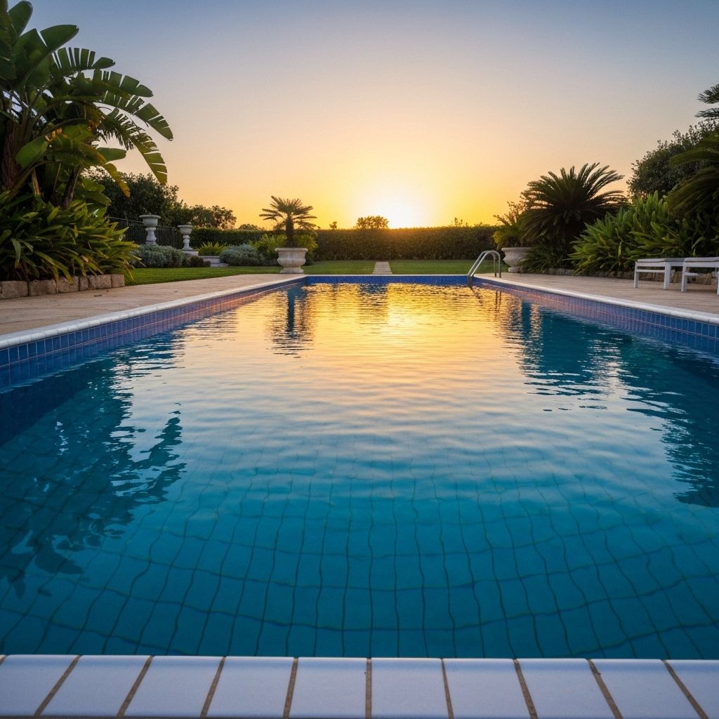 Luxury swimming pool